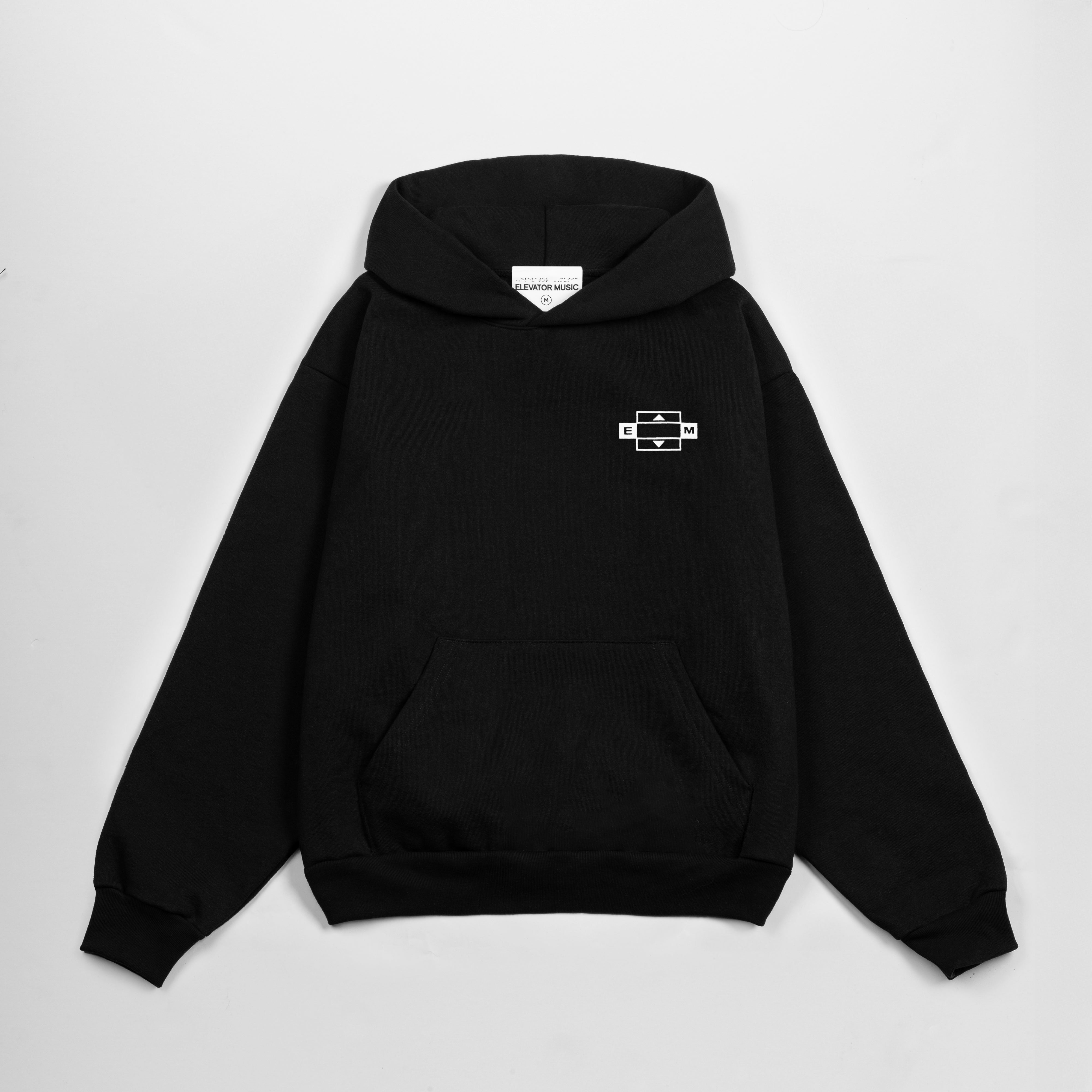 EM Hoodie - Black – Elevator Music