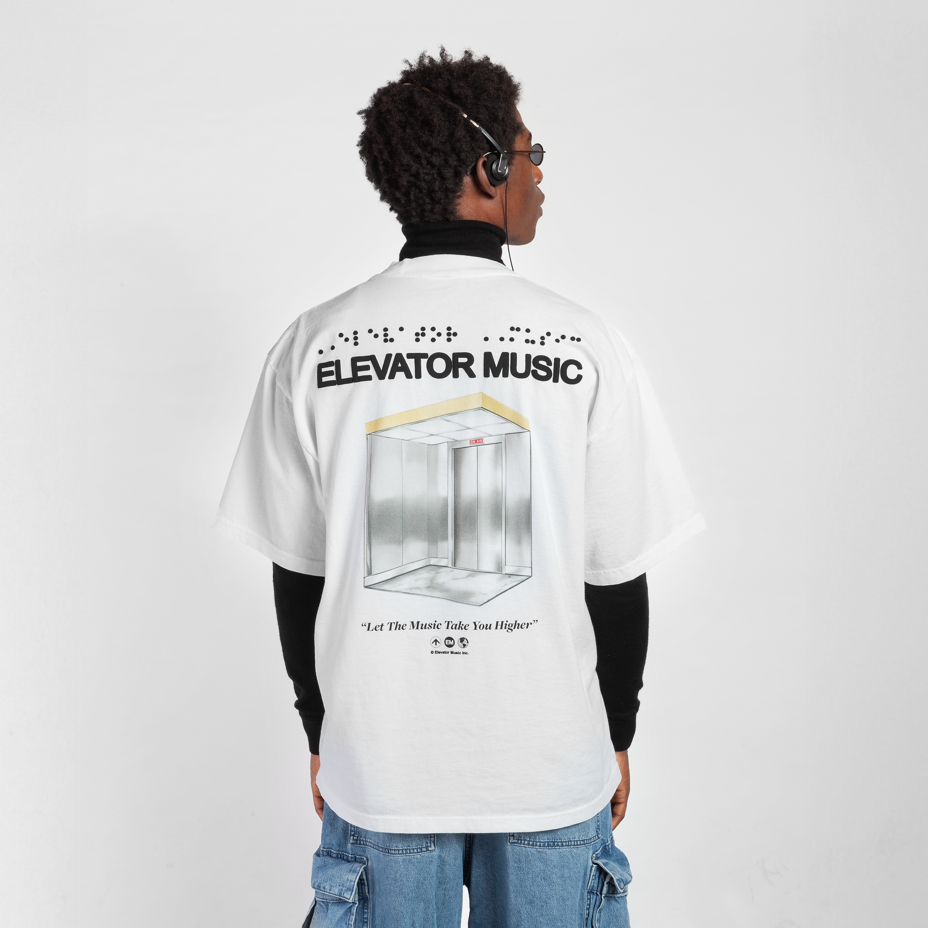 그래픽 티셔츠 - 화이트